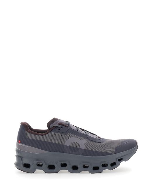 On Shoes Gray Sneakers Tech Fabric Trainers for men