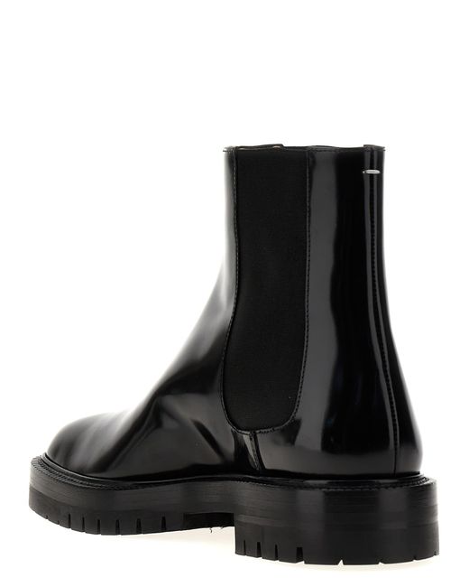 Maison Margiela Black Tabi Flat Shoes for men