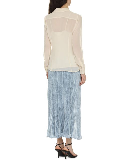 Max Mara White Silk Shirt Vongola
