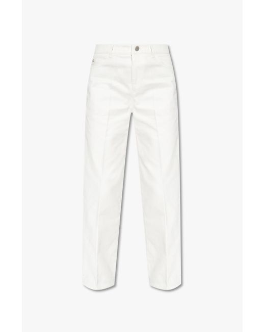 Emporio Armani White Jeans With Pockets