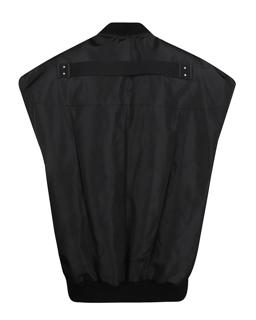 Rick Owens Black Jumbo Flight Vest for men