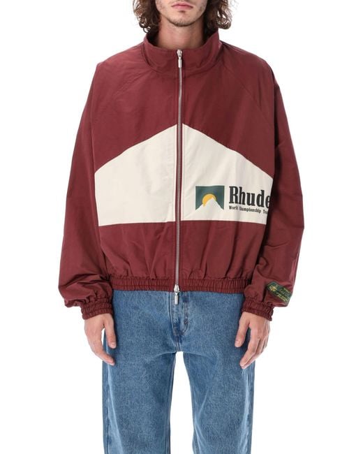 Rhude Red World Champions Jacket for men