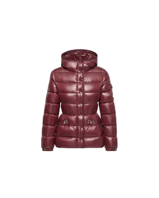 Moncler Red Moncler Barante Hooded Short Down Jacket