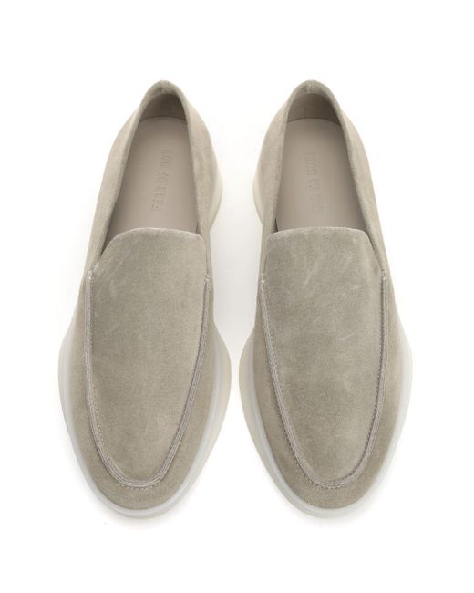 Fear Of God Gray Suede Loafer With Rubber Sole for men