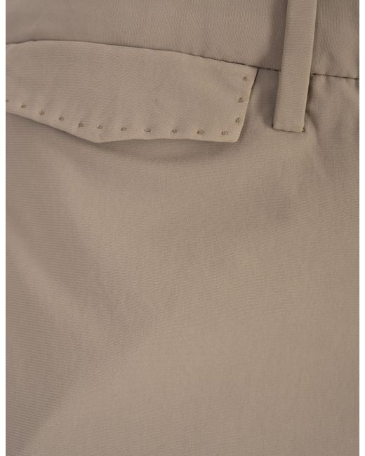 PT Torino Gray Dark Stretch Cotton Shorts for men