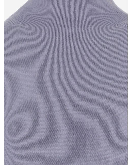 Allude Purple Cashmere Sweater