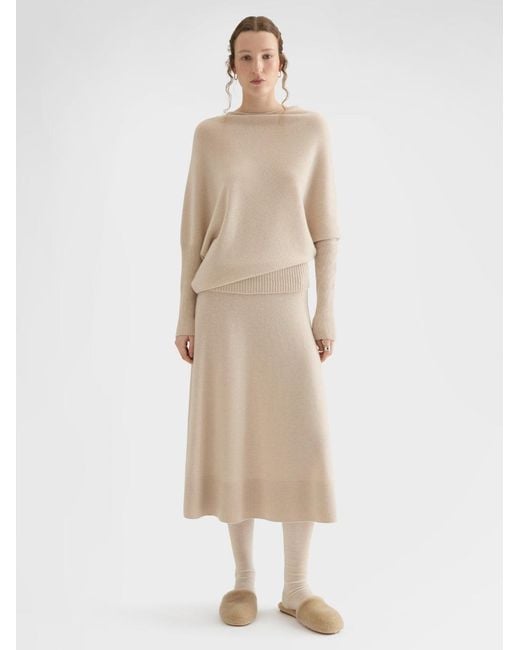 Agnona Natural Asymmetrical Sweater