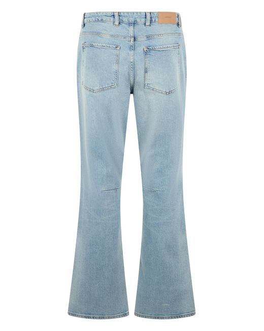 Represent Blue Flared Jeans Cotton Slim-Fit for men