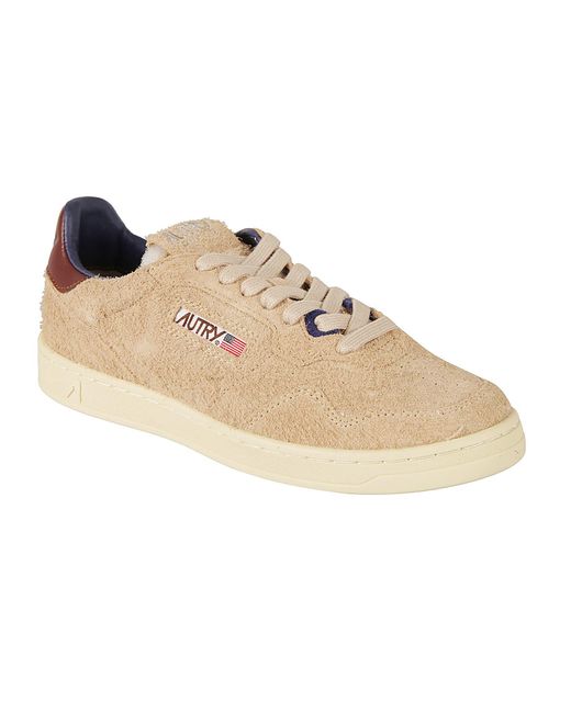 Autry Natural Logo Patched Low Sneakers