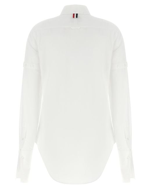 Thom Browne White Button-Down Shirt