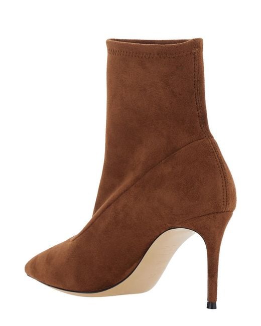 Casadei Brown Ankle Boots Stretch Camel