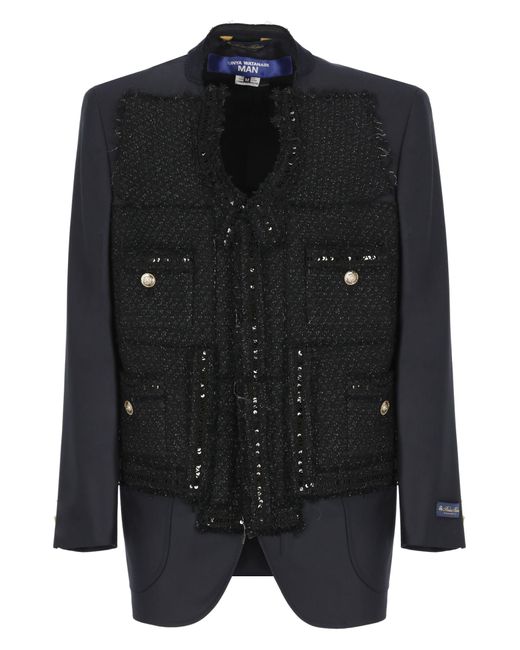 Junya Watanabe Black Linen Jacket X Brooks Brothers for men