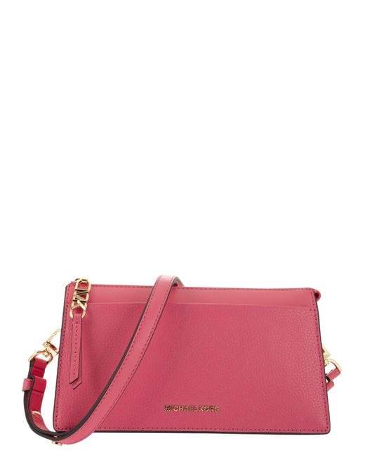 MICHAEL Michael Kors Pink Empire - Leather Shoulder Bag