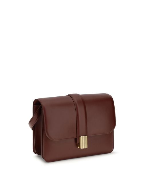 Khaite Purple Blake Shoulder Bag Calf Leather Bos Taurus