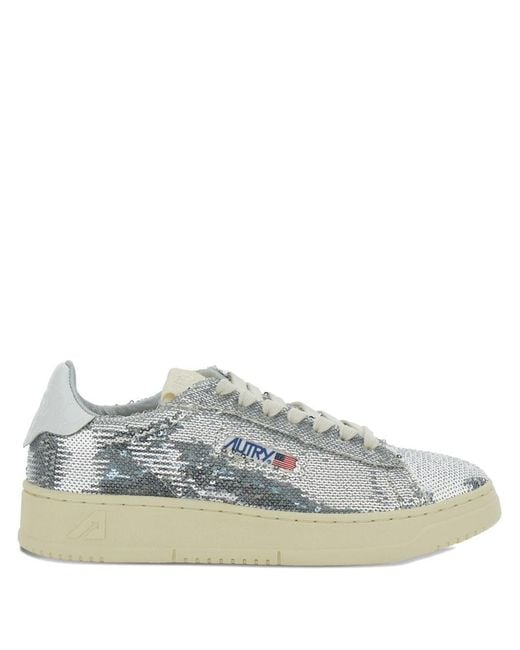 Autry Blue Medalist Low Sneakers Polyester Trainers