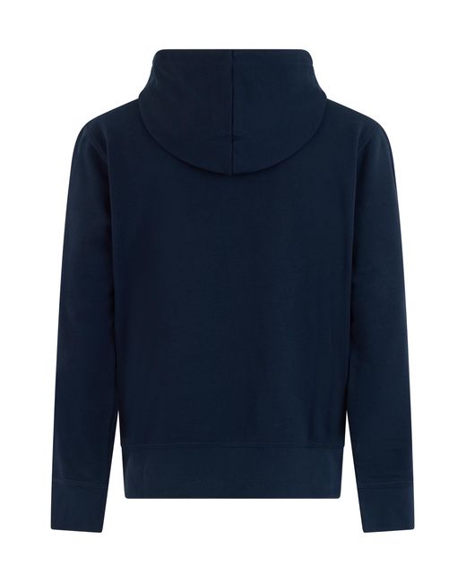 Boss Blue Cotton Hoodie Jumpers for men