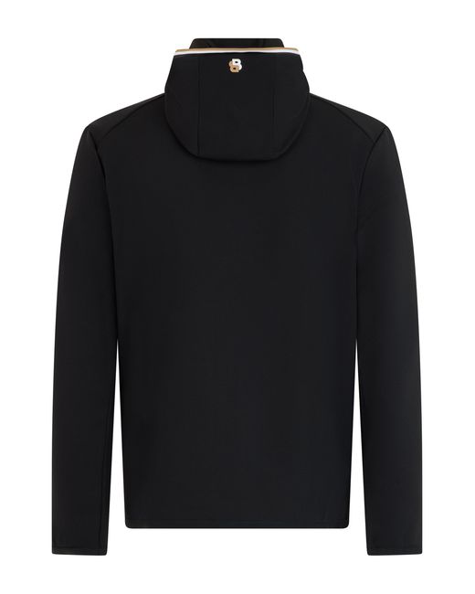 Boss Black Zip-Up Hoodie Polyamide for men