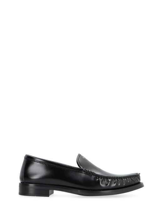 Prada Black Leather Loafers Calf