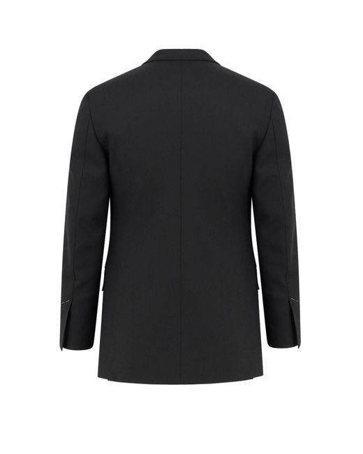 Tom Ford Black Double-Breasted Wool Blazer for men