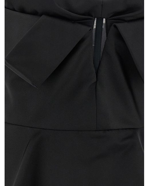 McQueen Black Bustier Top