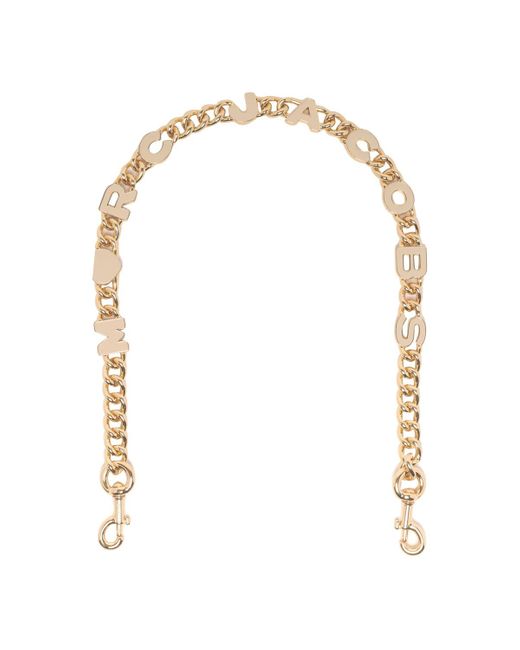 Marc Jacobs The Heart Charm Chain Shoulder Strap in White Lyst
