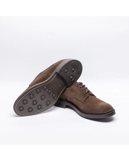 Tricker's Brown Daniel Suede Derby Shoe for men