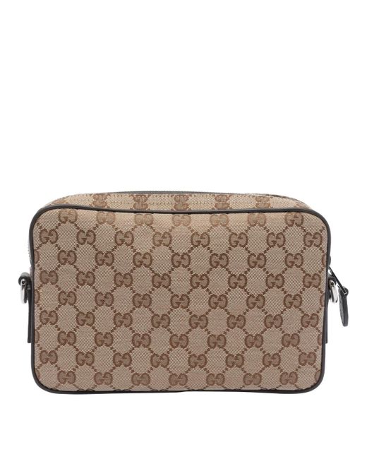 Gucci Metallic Small Gg Canvas Crossbody Bag for men