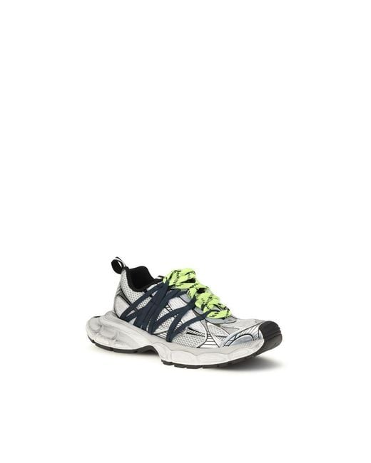 Balenciaga White Polyester Athletic Sneakers for men