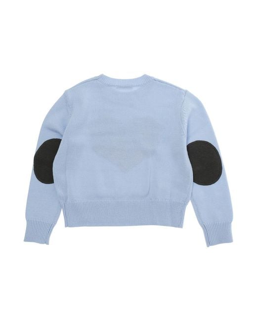Marni White Girls Crewneck Sweater Wool Tops