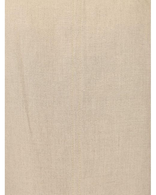 Max Mara Natural Colimbo Linen Top
