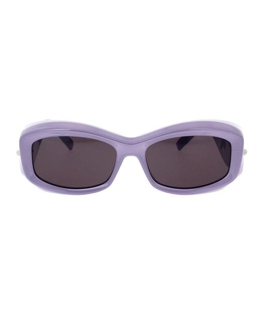 Givenchy Purple Frame And Lens Sunglasses for men