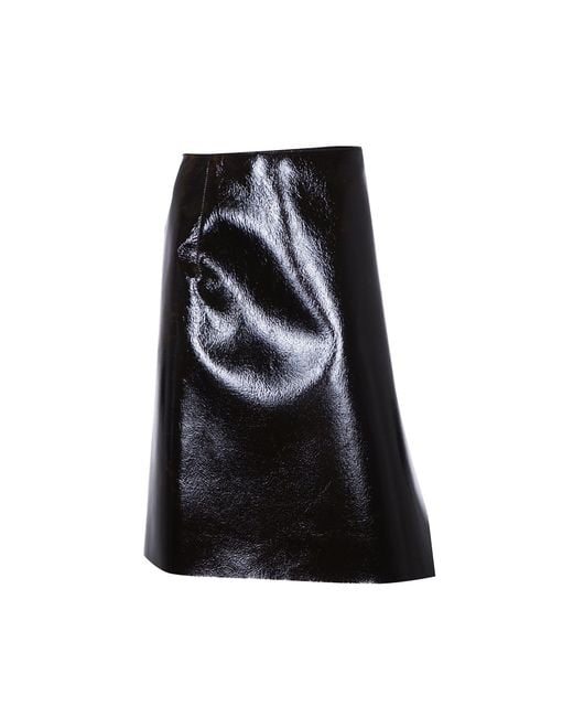 Philosophy Di Lorenzo Serafini Black Zip Glossy Skirt