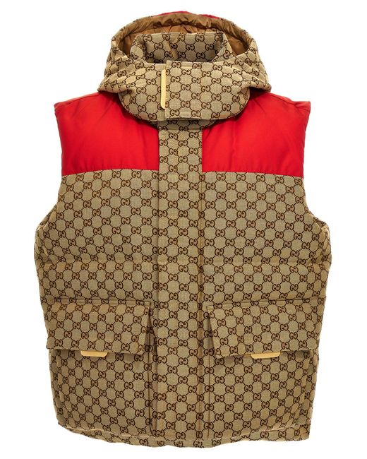 Gucci Red Gg Vest for men