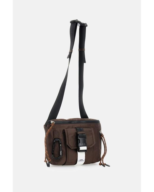 A.P.C. Black Banane Trek Crossbody Bag for men