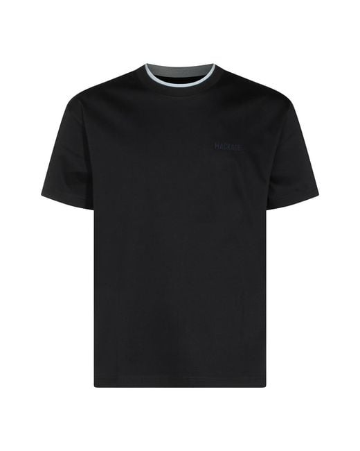Mackage Black T-Shirts And Polos _100 Co for men