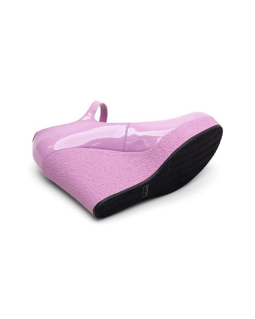 Hogan Purple Leather Pumps