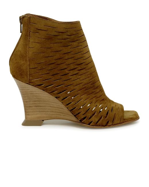 Elena Iachi Brown Leather Sandals