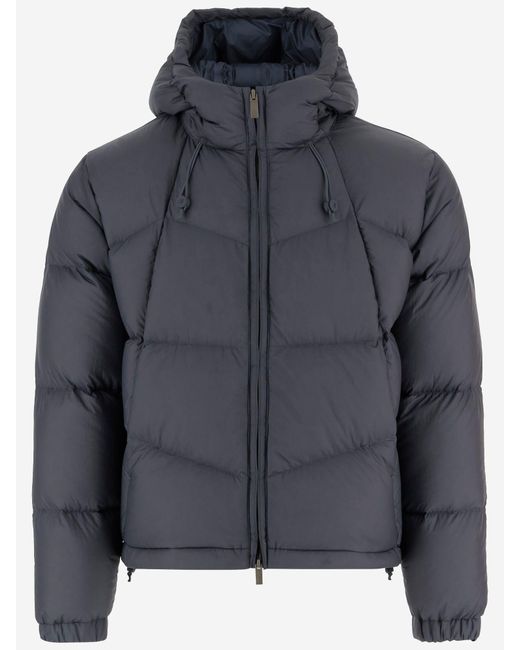 K-Way Gray Nylon Padded Jacket for men
