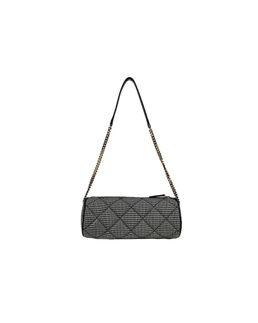 Versace Black Medusa Quilted Evening Sling Crossbody Bag Cotton