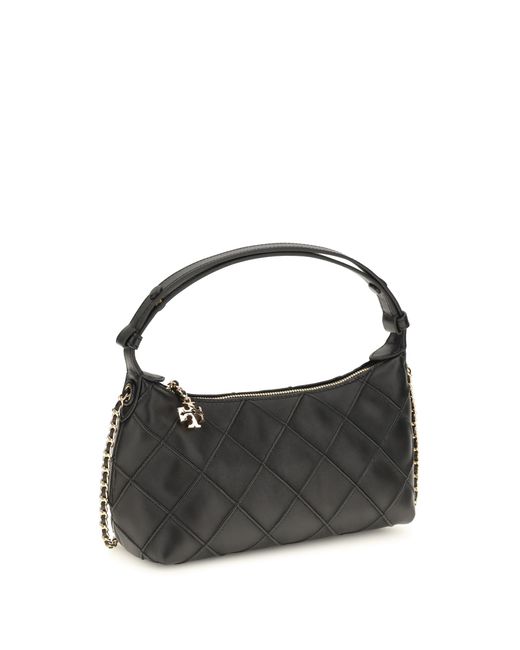 Tory Burch Black Clutch Fleming Nappa Leather Calf (Bos Taurus) Handbags