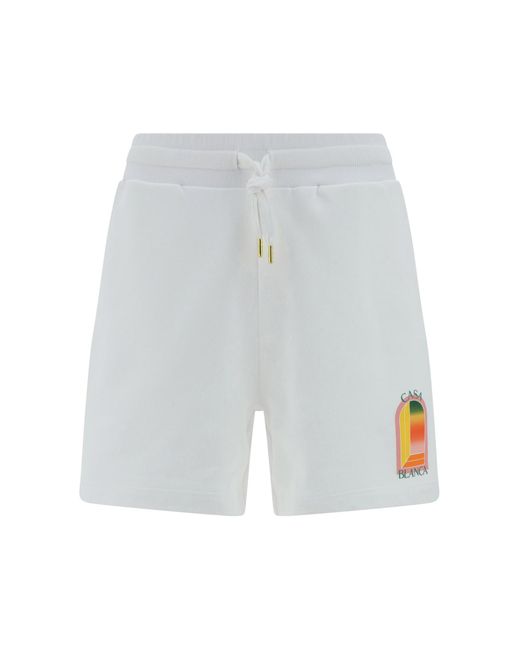 Casablancabrand White Shorts for men