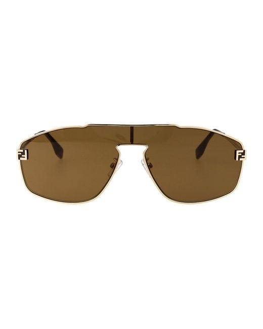 Fendi Natural Fendi Sky Sunglasses for men