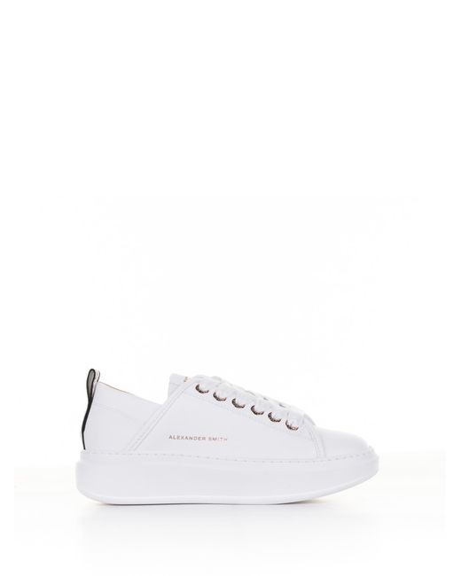 Alexander Smith White Wembley Leather Sneaker
