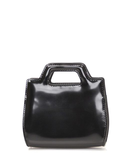 Ferragamo Black Ferragamo Wanda Leather Micro Bag