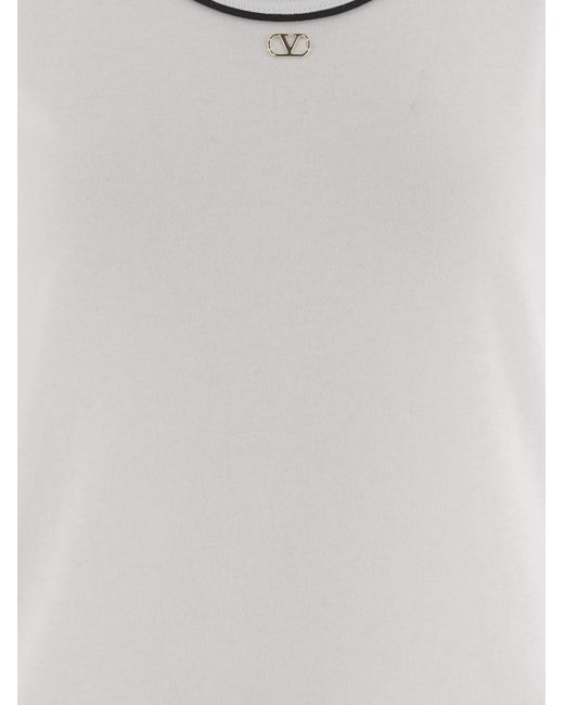 Valentino White Tank Top Cotton