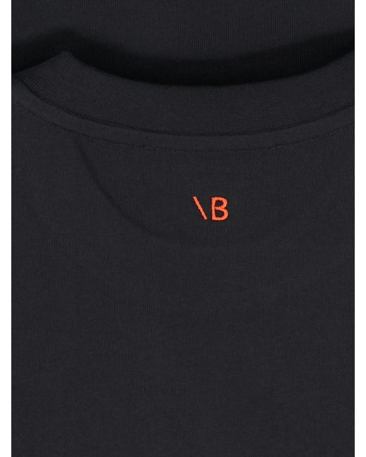 Victoria Beckham Black Slogan T-Shirt