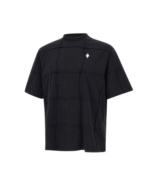 Marcelo Burlon Black Cross Inside Out Cotton T-Shirt for men