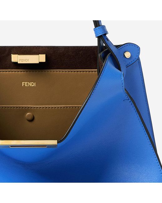 Fendi Blue Shoulder Bag Way Calfskin