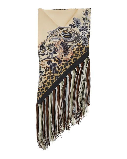 Etro White Scarf Silk