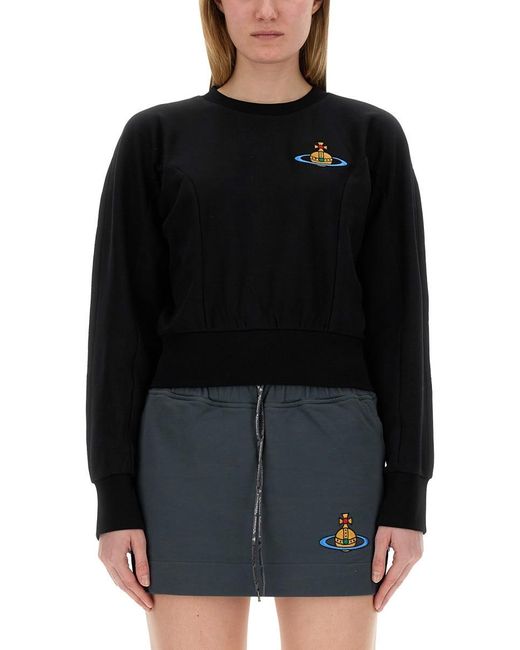 Vivienne Westwood Black Sweatshirt "Cynthia"
